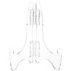 Plymor Clear Acrylic Adjustable Folding Display Easel, 6" H x 4" D (for 9" Plates) (12 Pack) view 1