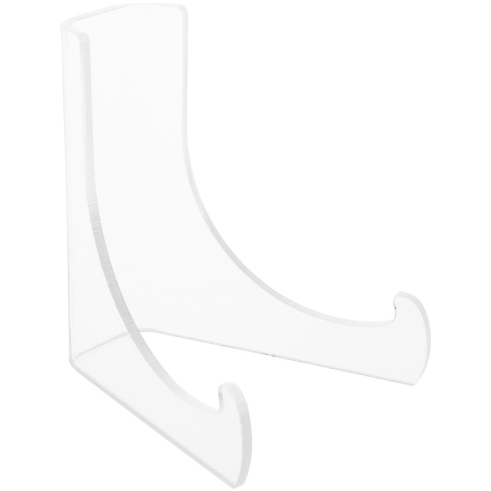 Plymor Clear Acrylic Flat Back Easel with Deep Support Ledges, 3" H x 2.25" W x 2.5" D (24 Pack)