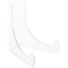 Plymor Clear Acrylic Flat Back Easel with Deep Support Ledges, 3" H x 2.25" W x 2.5" D (24 Pack) view 1