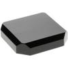 Plymor Black Acrylic Beveled Corner-Cut Display Base, 3" W x 3" D x 0.75" H, Pack of 3 view 1
