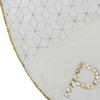 48" Cream and Gold Peace and Reindeer Christmas Tree Skirt view 3