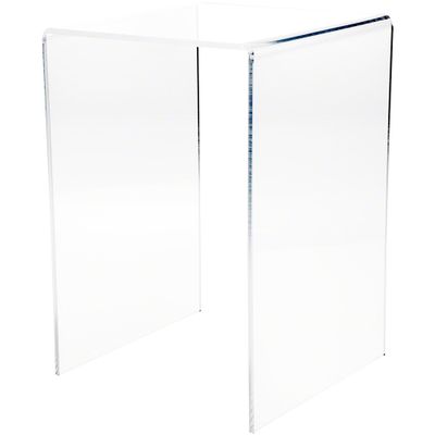 Plymor Clear Acrylic Vertical Square Display Riser, 13.5" H x 9" W x 9" D (1/4" thick) (2 Pack)