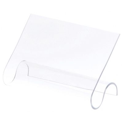 Plymor Clear Acrylic 2-Shoe Display Rest, 7" W x 3.25" D x 4.25" H (6 Pack)
