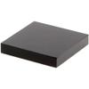 Plymor Black Square Acrylic Display Base, 2" W x 2" D x 0.375" H, Pack of 2 view 1