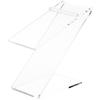 Plymor Clear Acrylic Elevated Heel Z Shoe Display Riser, 3" W x 6.25" D x 7.25" H (12 Pack) view 1