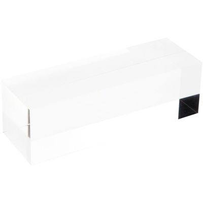 Plymor Clear Polished Acrylic Rectangular Display Block, 2" H x 2" W x 6" D (2 Pack)