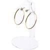 Plymor Clear Acrylic 2 Pair Hanging Earring Display Stand, 3.25" W x 2.75" D x 4.75" H (6 Pack) view 2