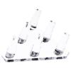 Plymor Clear Acrylic Ring Finger Display, Six, 5.5" W x 5" D x 1.75" H (2 Pack) view 1