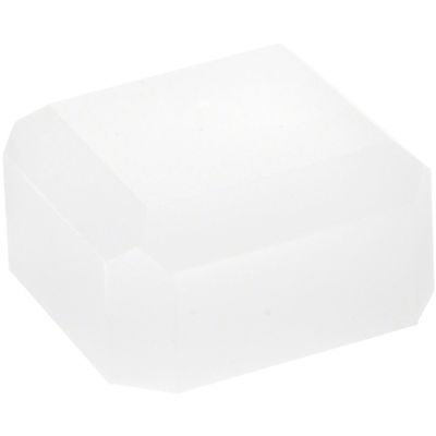 Plymor Frosted Acrylic Square Beveled Display Base, 2" W x 2" D x 1" H, Pack of 3