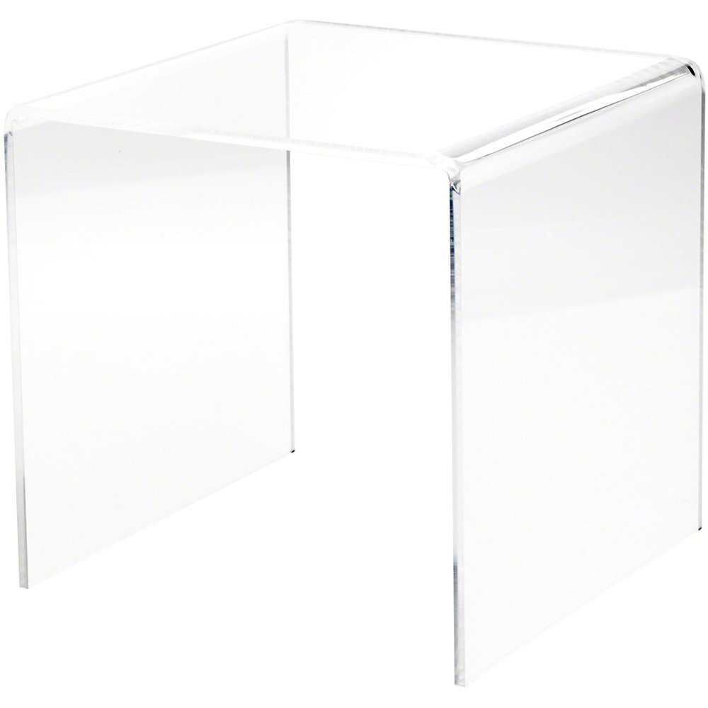 Plymor Clear Acrylic Square Display Riser, 9" H x 9" W x 9" D (1/4" Thick) (2 Pack)