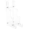 Plymor Clear Acrylic 3-Tier Display Easel, 10.5" H x 3.5" W x 6.75" D (for 6" - 7.5" Plates) (3 Pack) view 1
