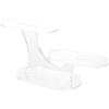 Plymor Clear Acrylic Oval 2-Item Display Riser, 5.375" H x 11.375" W x 4" D (3 Pack) view 1