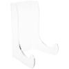 Plymor Clear Acrylic Flat Back Easel with Shallow Support Ledges, 4.5" H x 3.375" W x 2.75" D (3 Pack) view 1