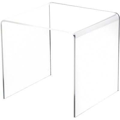 Plymor Clear Acrylic Square Display Riser, 6" H x 6" W x 6" D (1/8" thick) (12 Pack)