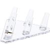 Plymor Clear Acrylic Ring Finger Display, Six, 5.5" W x 5" D x 1.75" H (6 Pack) view 2