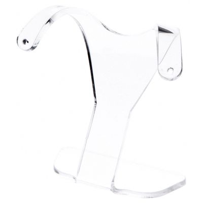 Plymor Clear Acrylic Divided Pair Hanging Earring Display Stand, 3" W x 1.5" D x 3" H (12 Pack)