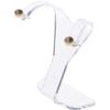 Plymor Clear Acrylic Divided Pair Hanging Earring Display Stand, 3" W x 1.5" D x 3" H (12 Pack) view 2