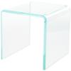 Plymor Clear Acrylic Green Glass-Look Beveled Edge Display Riser, 5" x 5" x 5" (1/4" Thick) (6 Pack) view 1