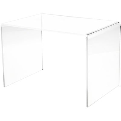 Plymor Clear Acrylic Rectangular Display Riser, 9" H x 13.5" W x 9" D (1/4" Thick) (3 Pack)