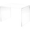 Plymor Clear Acrylic Rectangular Display Riser, 9" H x 13.5" W x 9" D (1/4" Thick) (3 Pack) view 1