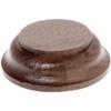 Plymor Solid Walnut Round Wood Display Base with Ogee Edge, 2.625" W x 2.625" D x 1" H, Pack of 3 view 1