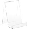 Plymor Clear Acrylic Flat Back Display Easel with 3" Box Ledge, 10" H x 7" W x 8" D (6 Pack) view 1