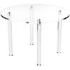 Plymor Clear Acrylic Round 4-Leg Display Riser, 8" H x 12" W (3 Pack) view 1