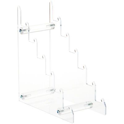 Plymor Clear Acrylic 6-Tier Display Easel, 8.5" H x 3.5" W x 7.75" D (For 6" - 7" Plates) (3 Pack)