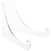 Plymor Clear Acrylic Flat Back Easel With Extra Deep Support Ledges, 4.5" H x 4" W x 5.75" D (12 Pack) view 1