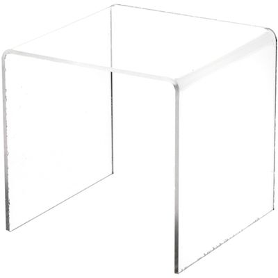 Plymor Clear Acrylic Square Display Riser, 5" H x 5" W x 5" D (1/8" thick) (12 Pack)