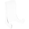 Plymor Clear Acrylic Flat Back Easel with Shallow Support Ledges, 9" H x 6.75" W x 5.25" D (6 Pack) view 1