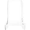 Plymor Clear Acrylic Flat Back Easel with Shallow Support Ledges, 9" H x 6.75" W x 5.25" D (6 Pack) view 2