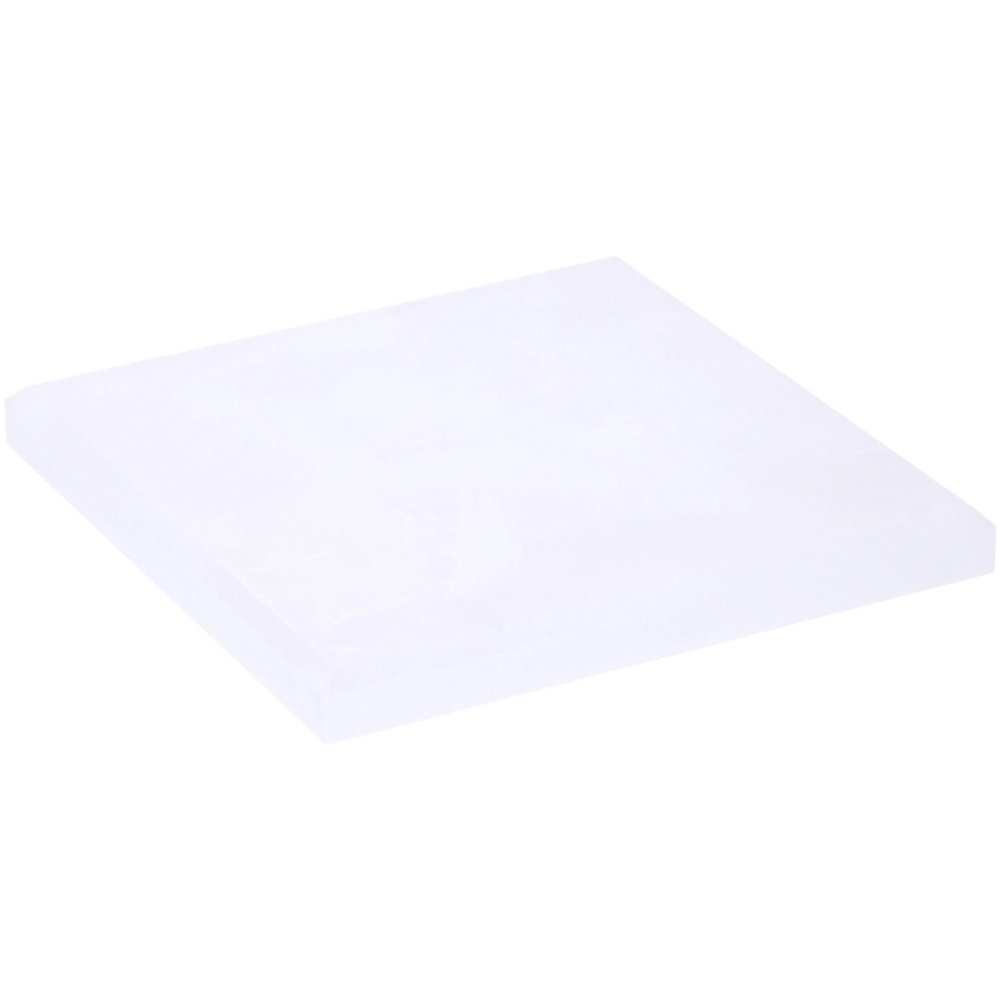 Plymor Frosted Acrylic Square Beveled Display Base, 5" W x 5" D x 0.5" H, Pack of 2