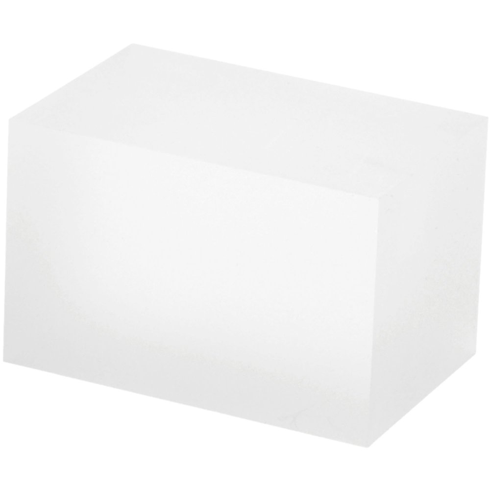 Plymor Frosted Acrylic Rectangular Display Block, 2" H x 2" W x 3" D (3 Pack)