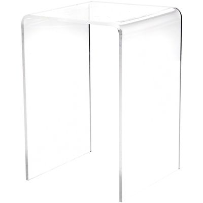 Plymor Clear Acrylic Vertical Square Display Riser, 6" H x 4" W x 4" D (1/8" thick) (12 Pack)