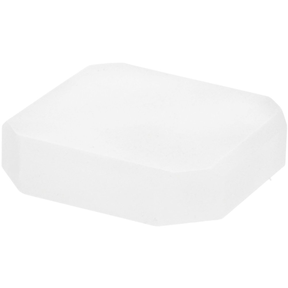 Plymor Frosted Acrylic Beveled Corner-Cut Display Base, 3" W x 3" D x 0.75" H, Pack of 3