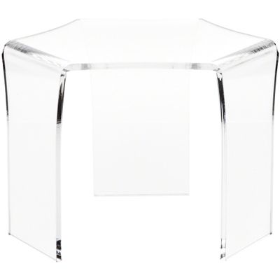 Plymor Clear Acrylic Tri-Leg (6 Sided) Display Riser, 6.25" H x 8.75" W x 7.5" D (3 Pack)