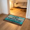 Sobzy Christian Floral Door Mat, As for Me and My House We Will Serve The Lord Welcome Front Door Mat view 3