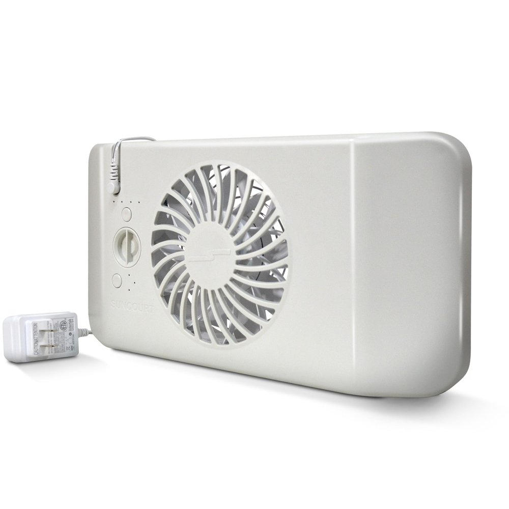 Suncourt Equalizer EZ8 Floor Register Booster Fan Ultra-Quiet, 8-Speed Fan with Smart Technology and 6-Foot Power Cord, HC600 (White)