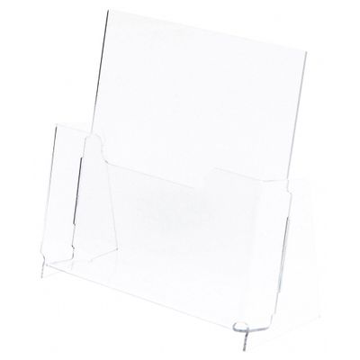 Plymor Clear Acrylic Magazine / Catalog Literature Holder (Countertop) (2 Pack)