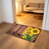 Sunflower Welcome Front Doormat,Welcome Mat for Farmhouse, Rustic Front Mat view 3