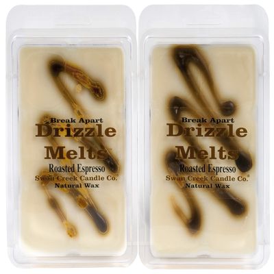 Swan Creek Natural Wax Drizzle Melts - Roasted Espresso - 2 Pack