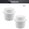 Othmro 2Pcs Drilled Rubber Stopper with Airlock, White Drilled Bungs Stopper with 1.57"-1.77" Hole for Fermentation Use, Homebrewing Beer Kombucha Airlock Stopper view 3