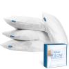 Queen Pillow Protectors with Zipper 4 Pack Queen Size 20 x 30 inch Waterproof Pillow Case Protector Down Feather Proof Pillow Covers Encasement Pillow Case White view 1