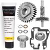 9706529 W11086780 9709231 WP9709231 Worm Gear - by Ohoho - Compatible with Whirlpool/Kitchenaid 5QT & 6QT Stand Mixer Replacement Parts - with Snap Ring & 1.8 Oz Grease & 9703445 Thrust Bearing view 1