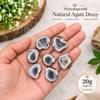 Myhealingworld Natural Agate Druzy irregular rough 20 gram approx loose gemstones for healing wellness and jewelry making view 3