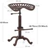 BOKKOLIK Industrial Bar Stools-Swivel Tractor Seat-Bar Height Adjustable 23-31inch-Kitchen Island Dining Chair view 3