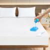 California King Mattress Protector 100% Waterproof & Noiseless & Soft & Skin-Friendly Terry Surface Perfectly Fitted up to 18'' Depth Cal King Mattress Cover Protector view 1