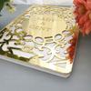 BackgroundTurnOver Guest Book Wedding Engrave Carve Mirror Blank Favor Gifts Signature Decor Customized Names Date for Guests Guestbook Party White Ideas Personalized Album Books view 4