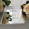 BackgroundTurnOver Wedding Guest Book Personalized Guestbook Engrave Carve Mirror Signature Decor Cover Gift Customized Names Date Check in Wooden Love Front Album Gifts for Guests Party view 3